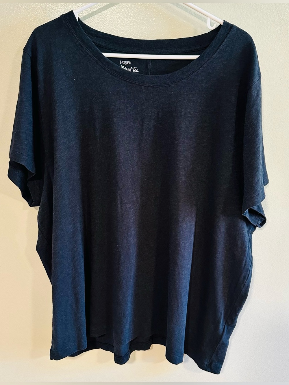 J. Crew Black Relaxed Short Sleeve Tee